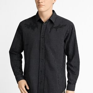 Plaid Long Sleeve Shirt XL - Untouchable Man Casual Wear